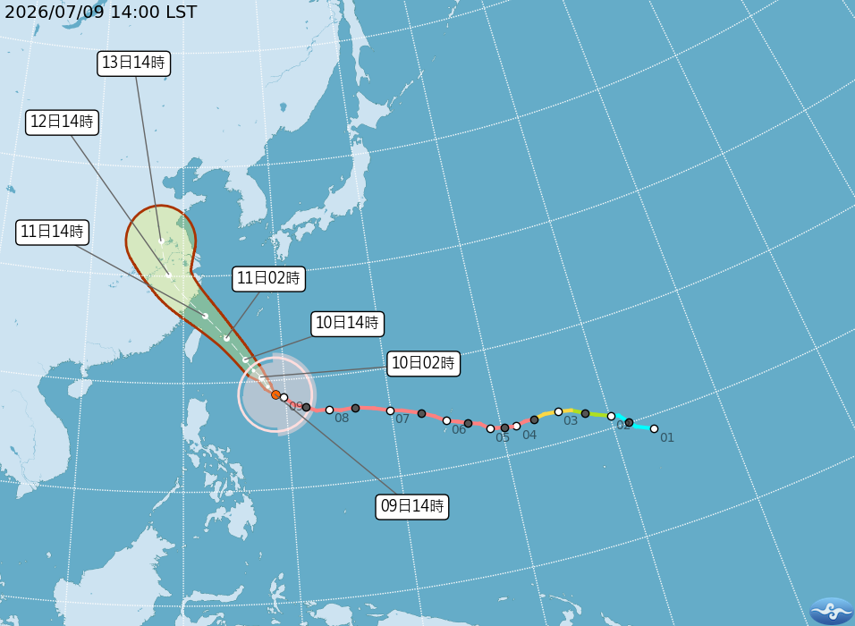 不斷更新/巴威颱風恐登陸台灣　明停班停課、各地颱風假最新一覽