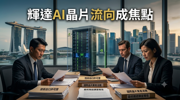 新加坡追查輝達AI晶片走私案　中國AI模型供應鏈疑雲浮現
