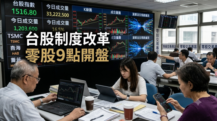台灣台股制度改革全面啟動　零股9點開盤、一秒撮合上路　效率提升與散戶保護如何平衡？