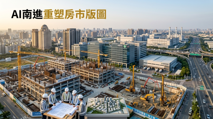 臺中建商布局南臺灣成關鍵　AI與半導體南進帶動房地產新競局　產業鏈重塑全臺房市版圖