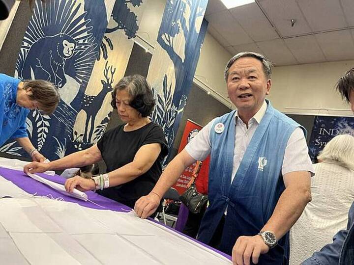臺中太平藍赴美洛杉磯文化交流登場　客家藍染工藝走向國際　展現「越在地、越國際」精神