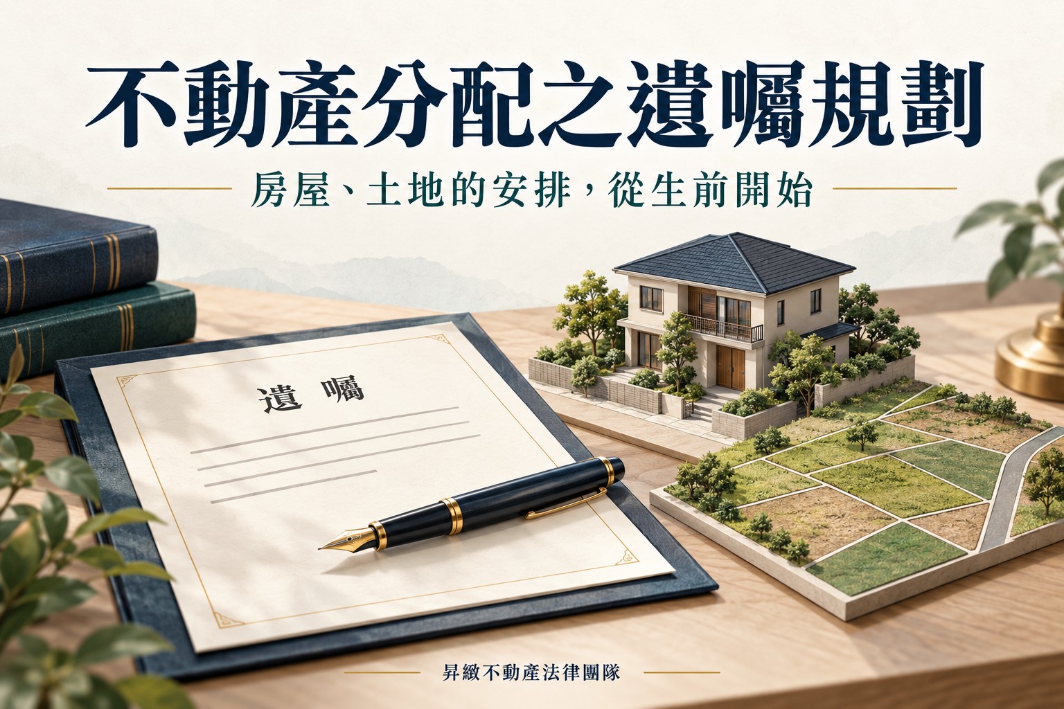 房地遺囑怎麼規劃 昇緻一站式包辦生前安排與繼承登記