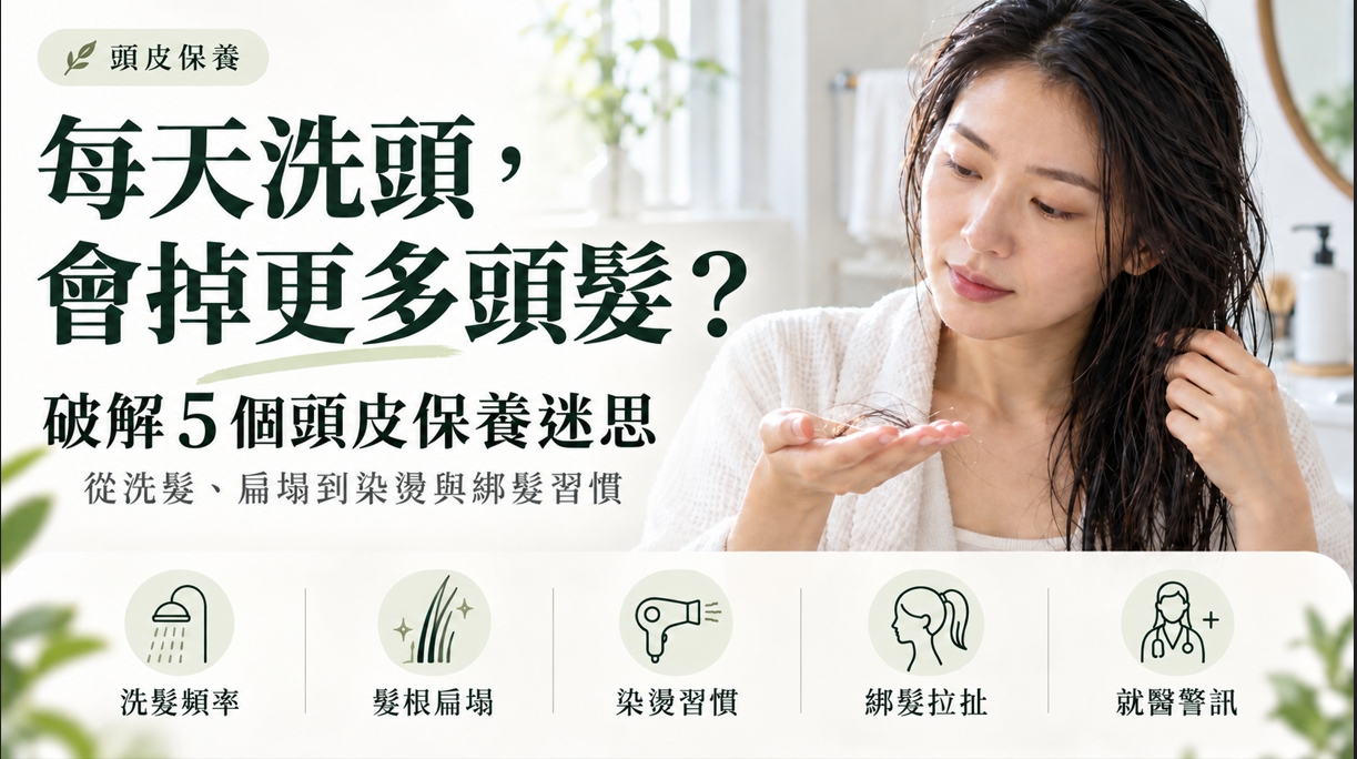 洗髮頻率怎麼抓 建立 5 個正確頭皮保養觀念