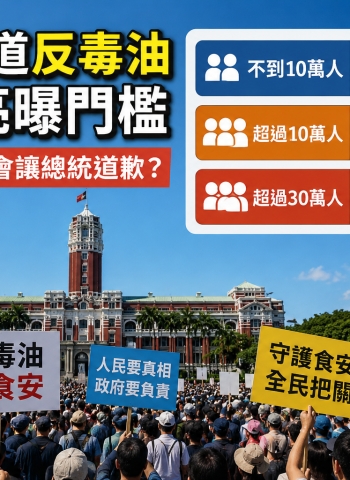 725凱道反毒油集會將登場　郭正亮：若逾30萬人「總統也要道歉」