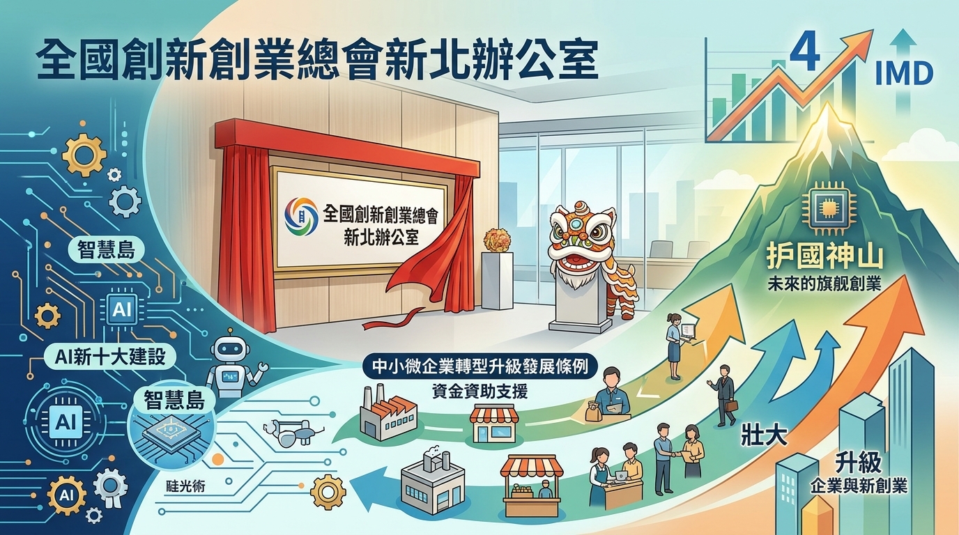 新創總會新北辦公室開幕揭牌 卓揆：持續創造更優質產業發展環境 全力協助新創產業壯大