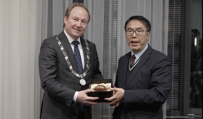臺南市長黃偉哲率團訪荷蘭友誼市阿梅爾　跨越400年歷史情誼、正式啟動臺荷高科技合作新篇章