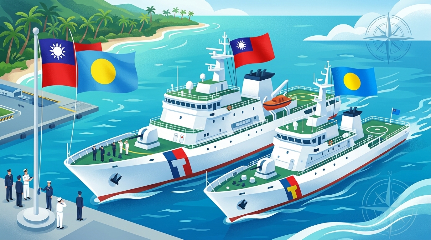 海巡完成首次敦睦暨訓練新頁 台北艦、花蓮艦遠赴帛琉 與友邦共創海洋合作新局
