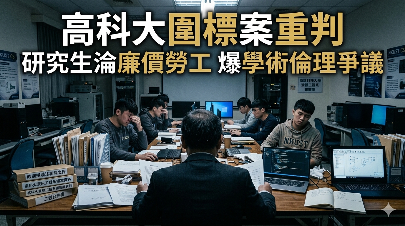 高科大前總務長涉車道採購弊案 護航胞弟且濫用研究生遭重判12年