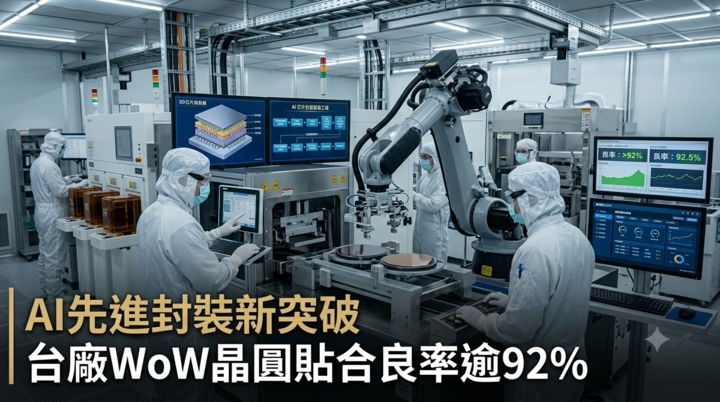 力積電WoW良率突破92%　臺灣AI先進封裝布局加速　3D AI Foundry成下一波成長引擎