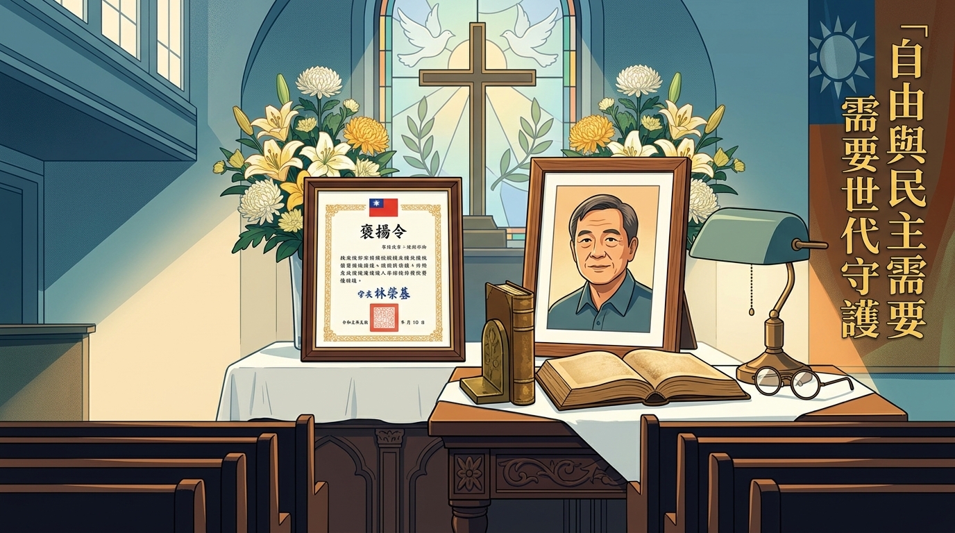 卓揆代頒褒揚令追思香港銅鑼灣書店店長林榮基 承諾臺灣守護民主、人權、自由決心絕不動搖
