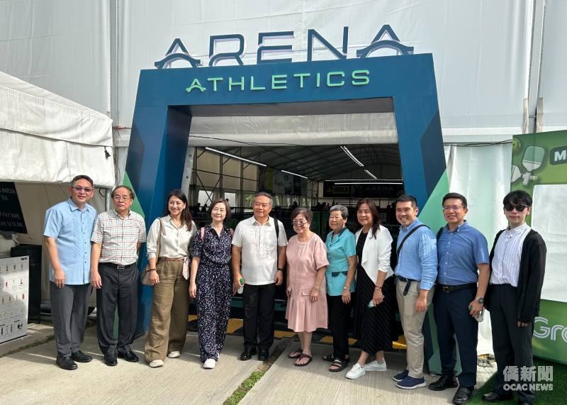 駐菲大使周民淦參訪納卯Arena Athletics 肯定僑界投入新興運動