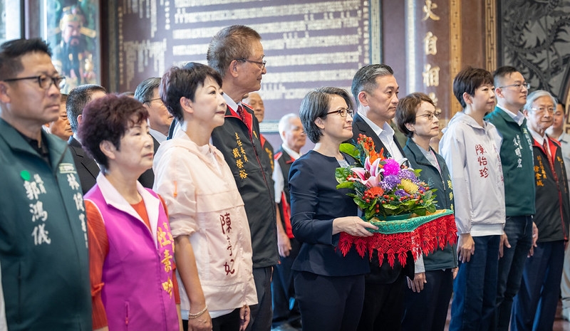 蕭美琴副總統赴臺南廟宇參拜　祈求臺灣風調雨順國泰民安