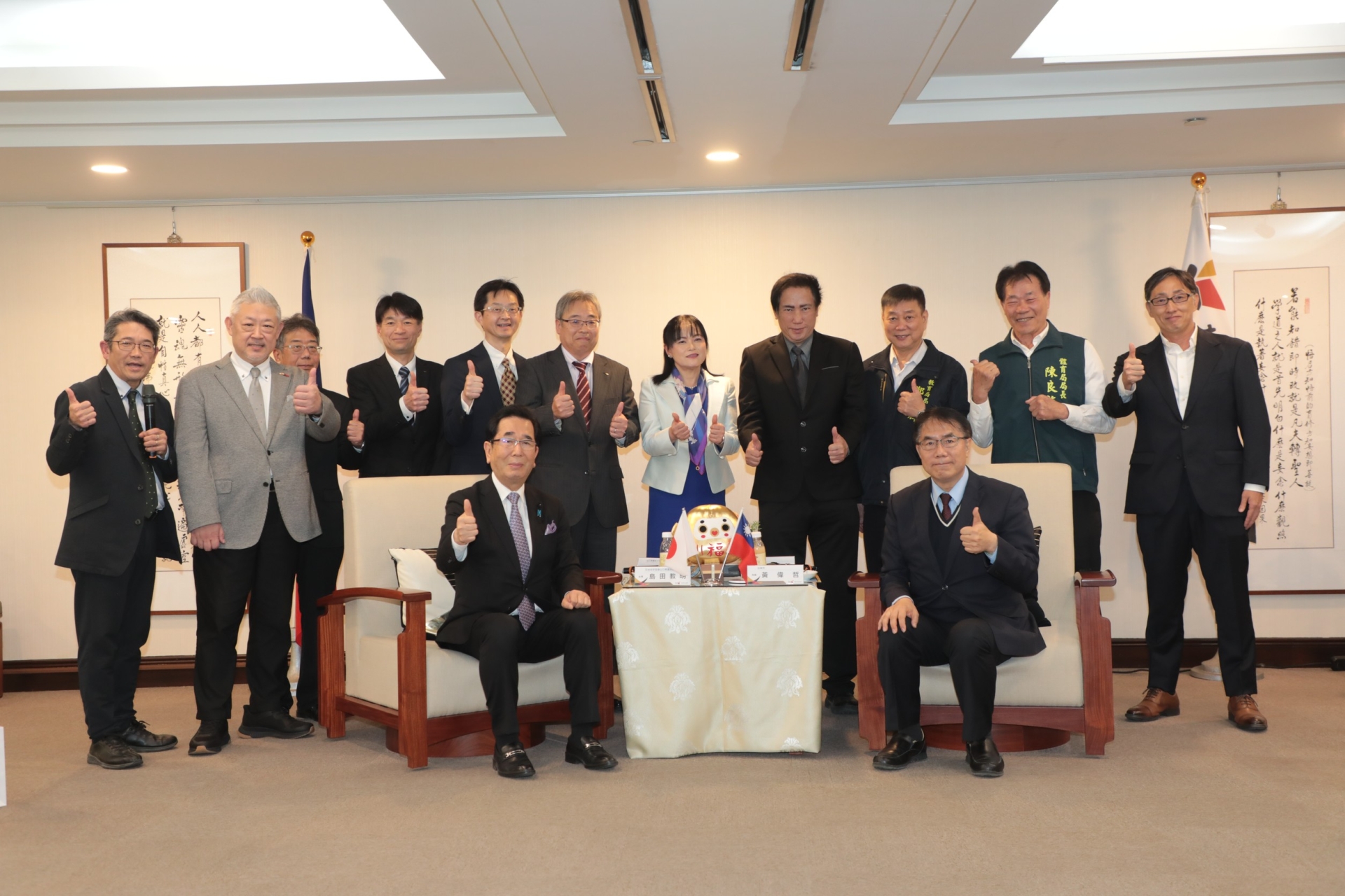 臺南市長黃偉哲會見日本山口縣代表 聚焦匹克球體育與觀光互惠