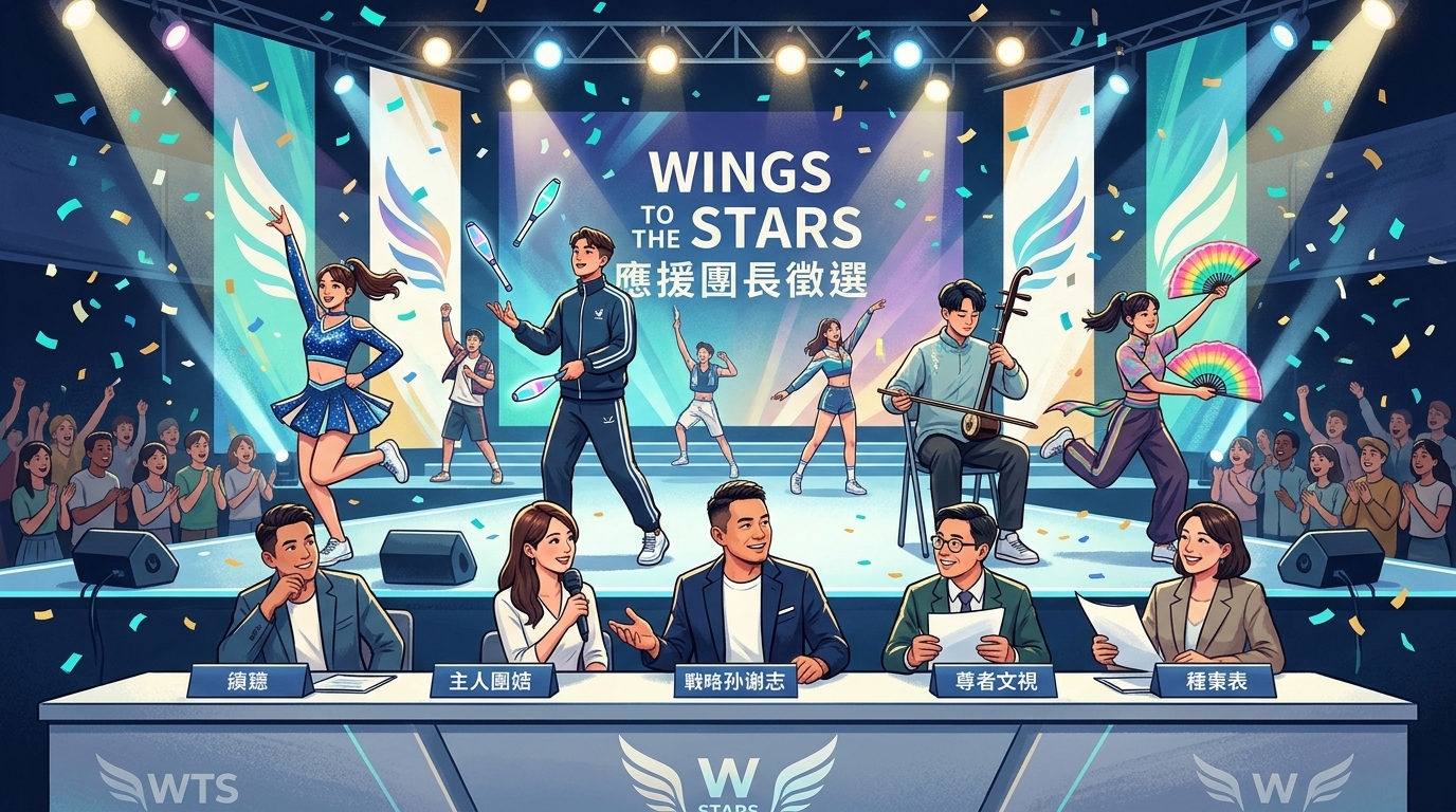 第三屆「Wings to the Stars」暨應援團長徵選複賽 黃金評審陣容發掘新星
