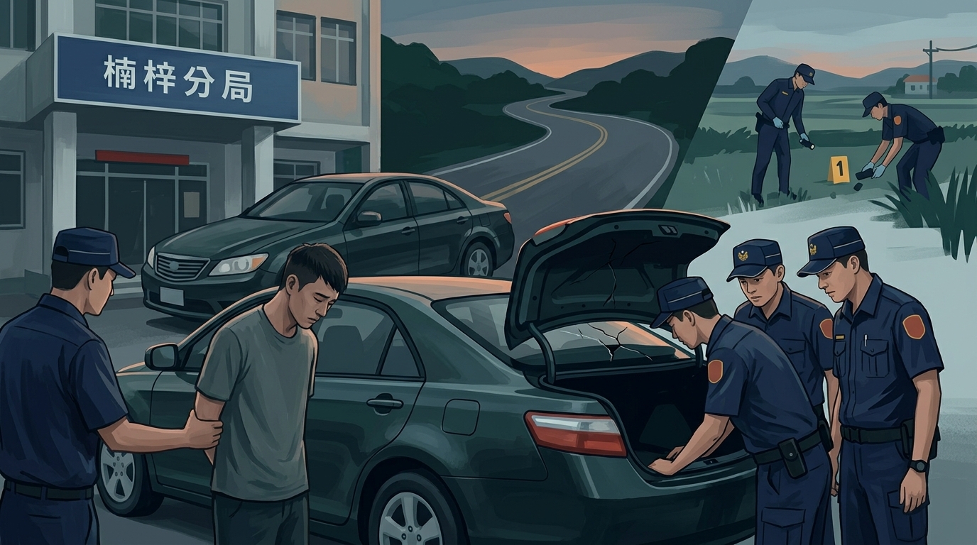 高雄楠梓命案：通緝犯疑因10萬糾紛打死同事 載屍赴台東後折返自首