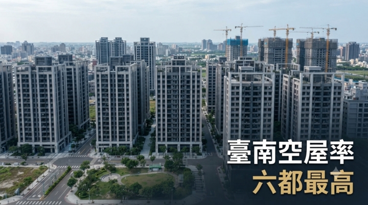 臺南空屋率居六都最高！內政部公布114年下半年低度使用住宅統計　全國空屋率降至9.44%