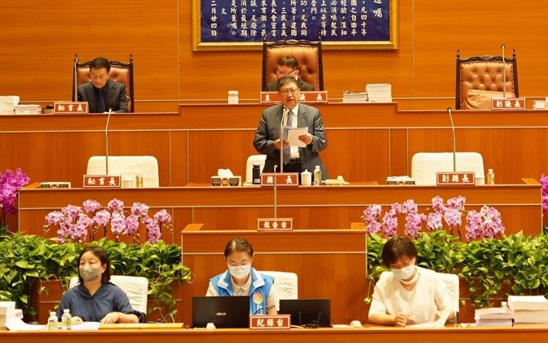 楊文科發表任內最後施政報告 新竹縣聚焦五支箭與AI治理