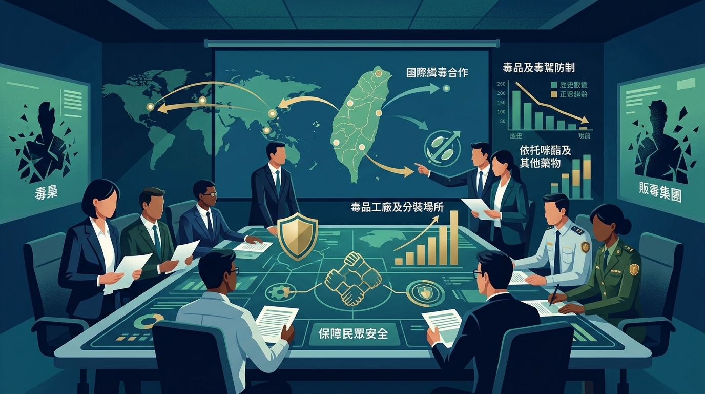 季連成政委召開「打黑反毒指揮小組」第二次會議 持續督促落實毒品及毒駕防制各項業務 保障民眾安全