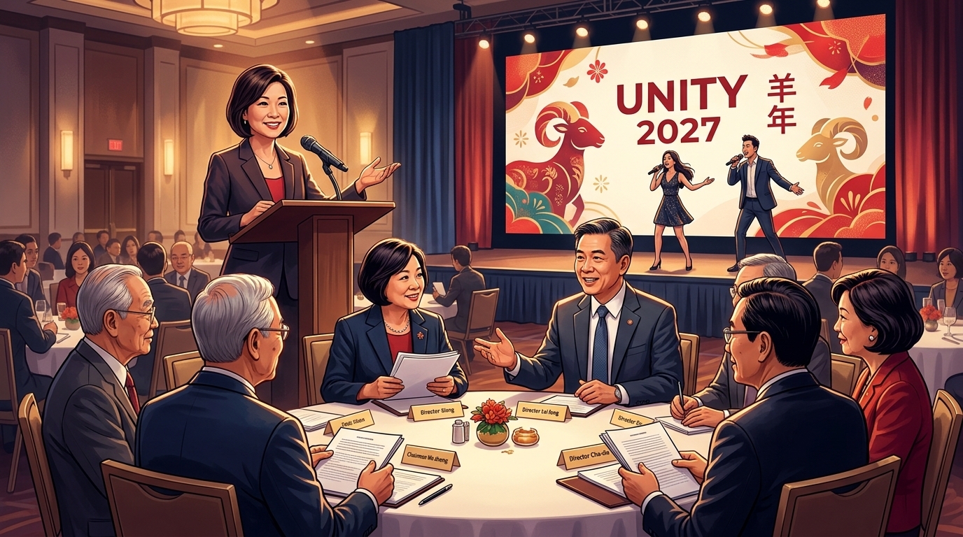 大芝加哥僑界召開UNITY 2027籌備會 羊年晚會定檔2月13日