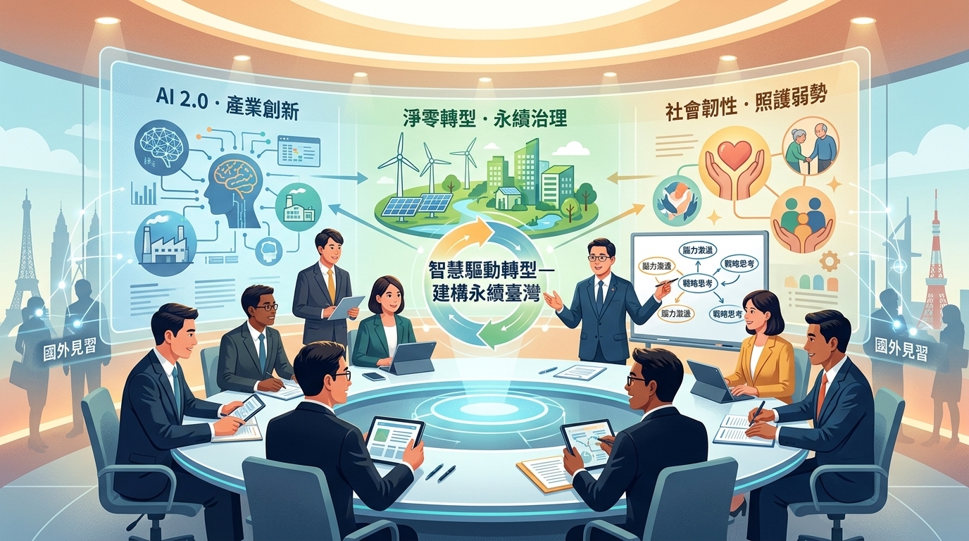 出席國家政務及高階領導研究班開訓典禮 卓揆提三大期許勉勵學員勇於創新思維、深化團隊合作