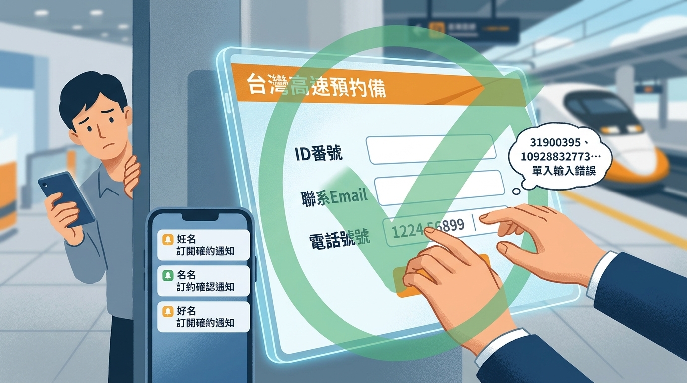 民眾個資遭冒用訂高鐵票？高鐵澄清：訂票人誤植，非系統漏洞