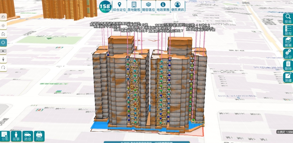 不動產資訊透明新革命！臺中市地政局3D建物查詢上線，產權、樓層一查就懂
