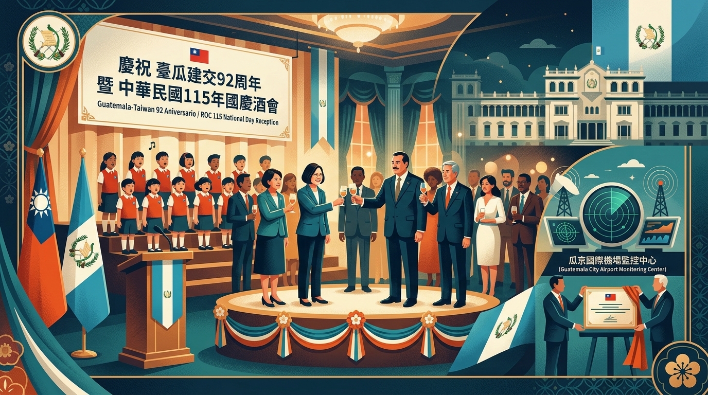 僑界迎林佳龍訪瓜 共慶臺瓜建交92周年暨國慶酒會