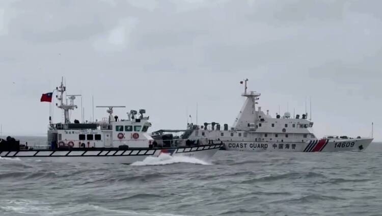 中國海警海象不佳再擾金門海域　海巡署併航強力驅離確保水域安全