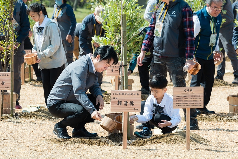 賴清德總統植樹節宣示推動「都市林」為國家級調適計畫　以自然解方打造永續韌性家園