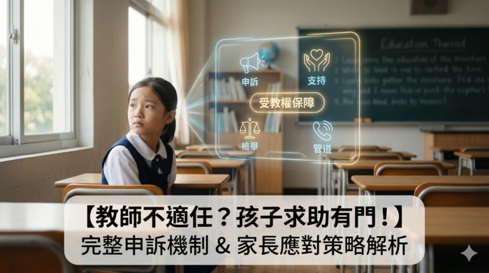 孩子遇到不適任教師怎麼辦？完整檢舉機制、申訴管道與家長應對策略一次看懂