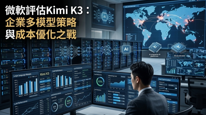 微軟評估導入Kimi K3降低Copilot成本 美國AI策略轉向引發全球關注