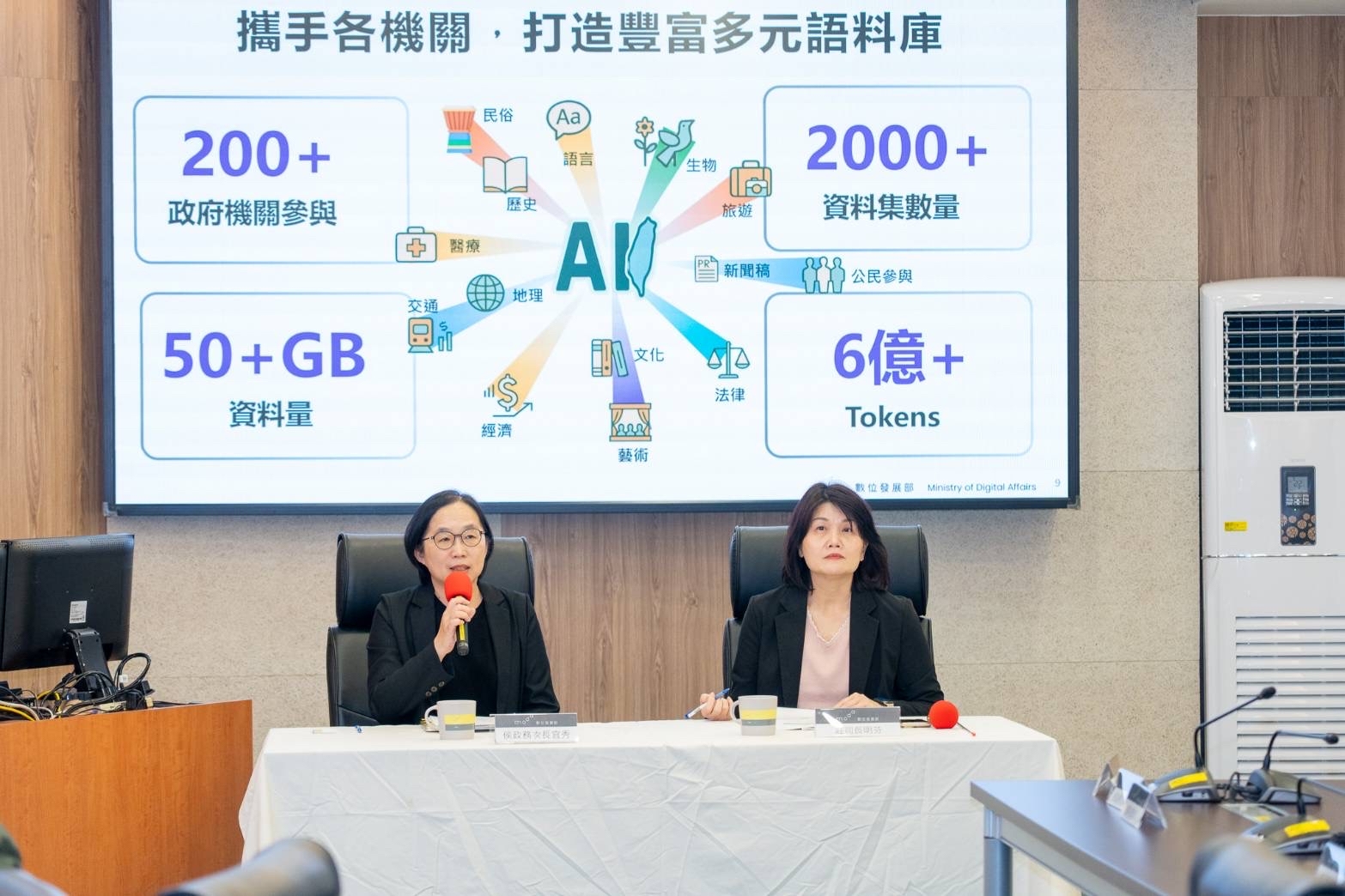打造理解臺灣文化的AI基礎　臺灣主權AI訓練語料庫上線　數位發展部整合逾200個機關本土語料資源