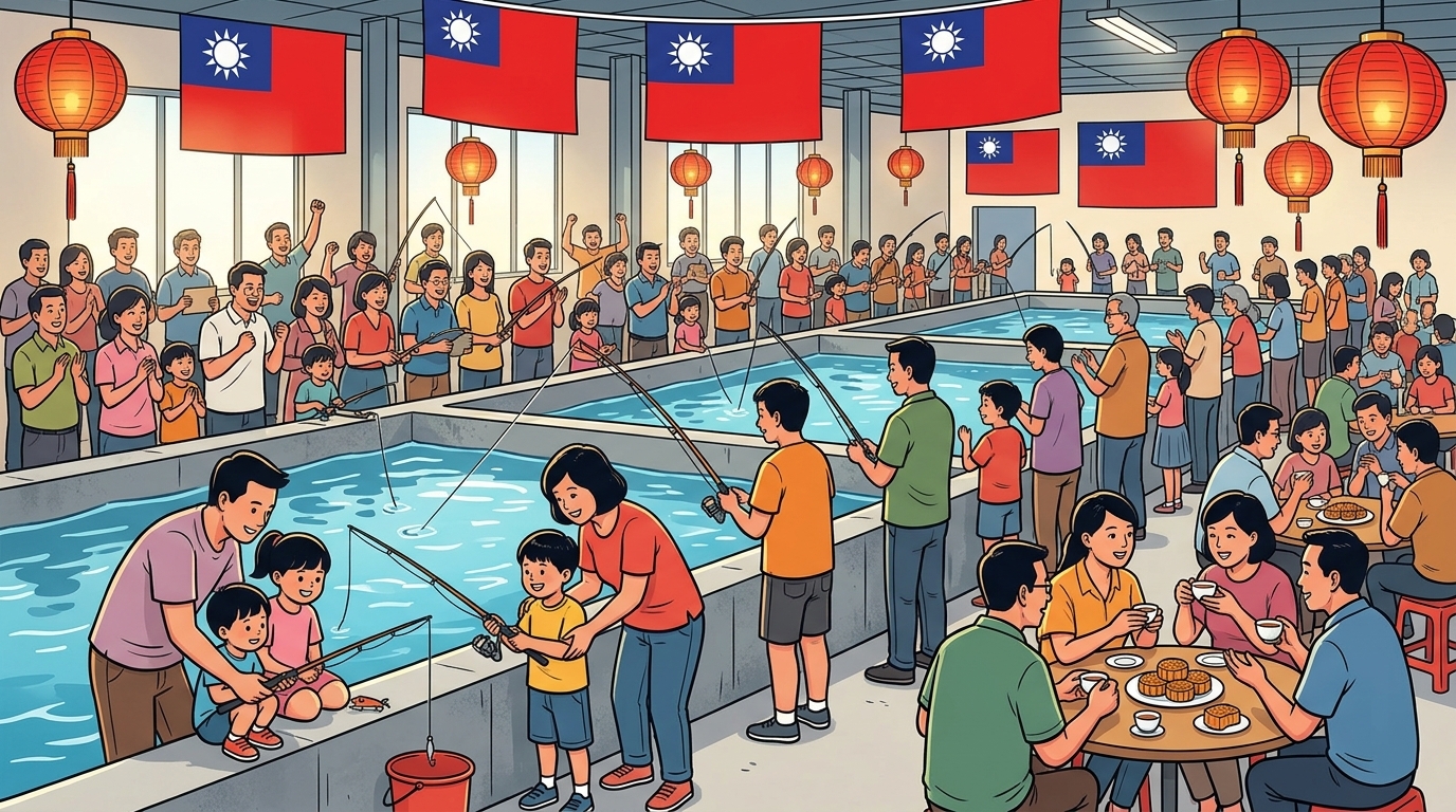 越南隆安臺商會舉辦國慶中秋聯歡 逾百人齊聚釣蝦同樂