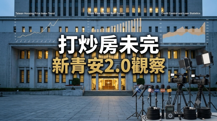 央行房市管制未鬆綁　楊金龍解析新青安2.0觀察期：打炒房未完與臺灣房價壓力結構分析
