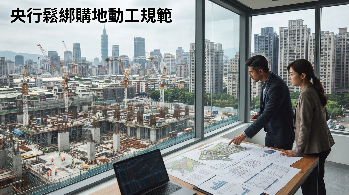 央行鬆綁購地動工期限與第2戶房貸，建商開發彈性增加