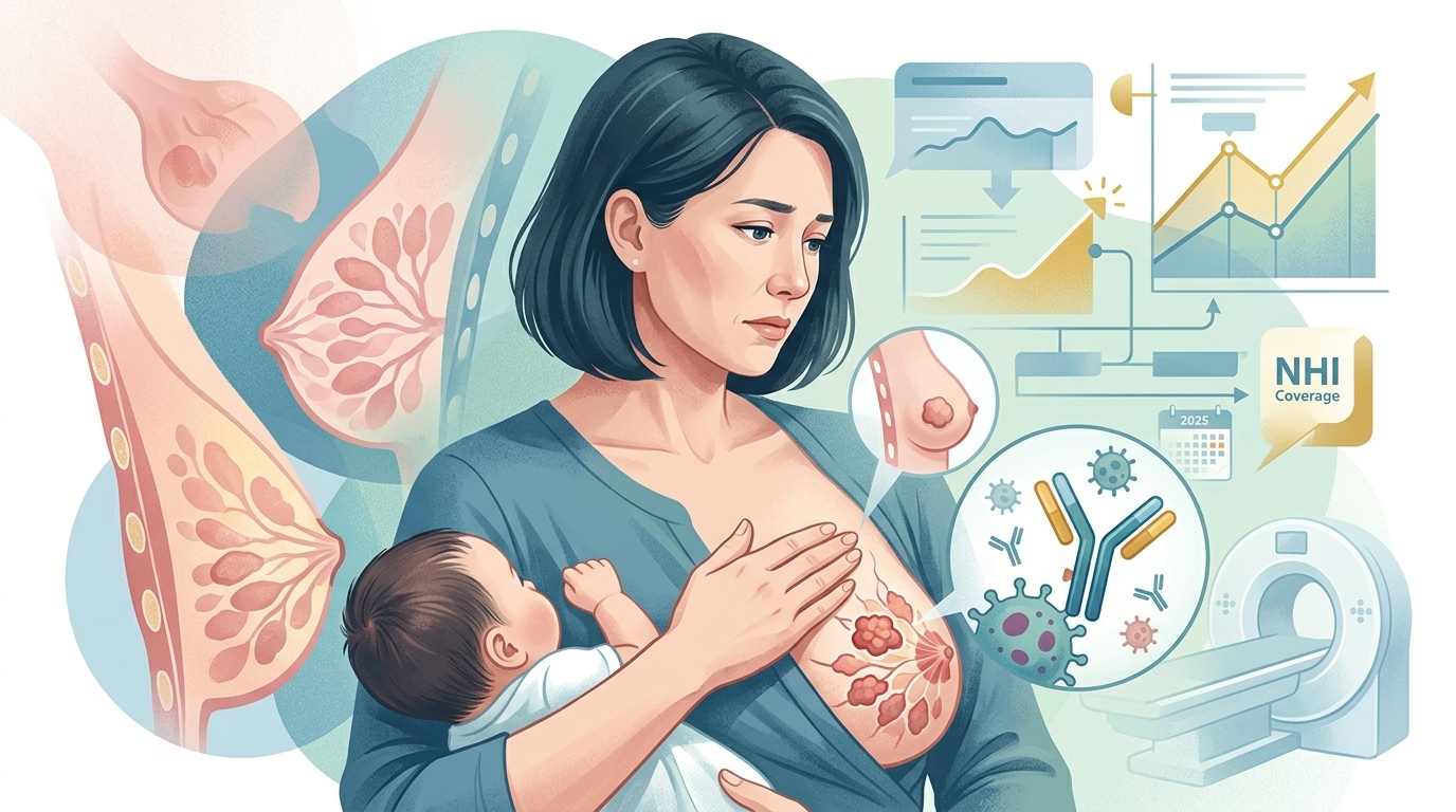 晚育哺乳撞上乳癌好發期 44歲女三陰性乳癌險當「塞奶」
