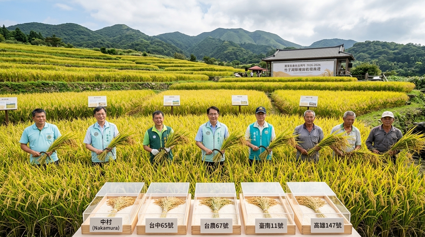 蓬萊米命名百周年 農業部於竹子湖重現百年稻浪與世代好米風味