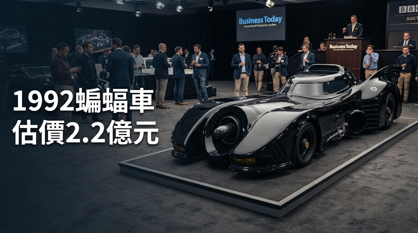1992年電影《Batman Returns》主角版蝙蝠車將拍賣 估價最高達2.2億元