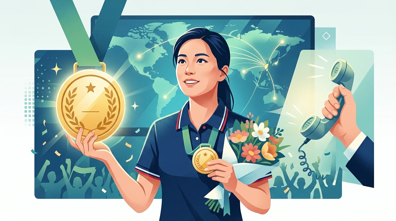 撞球選手周婕妤勇奪2026年世界女子花式撞球錦標賽金牌 賴清德總統致電申賀
