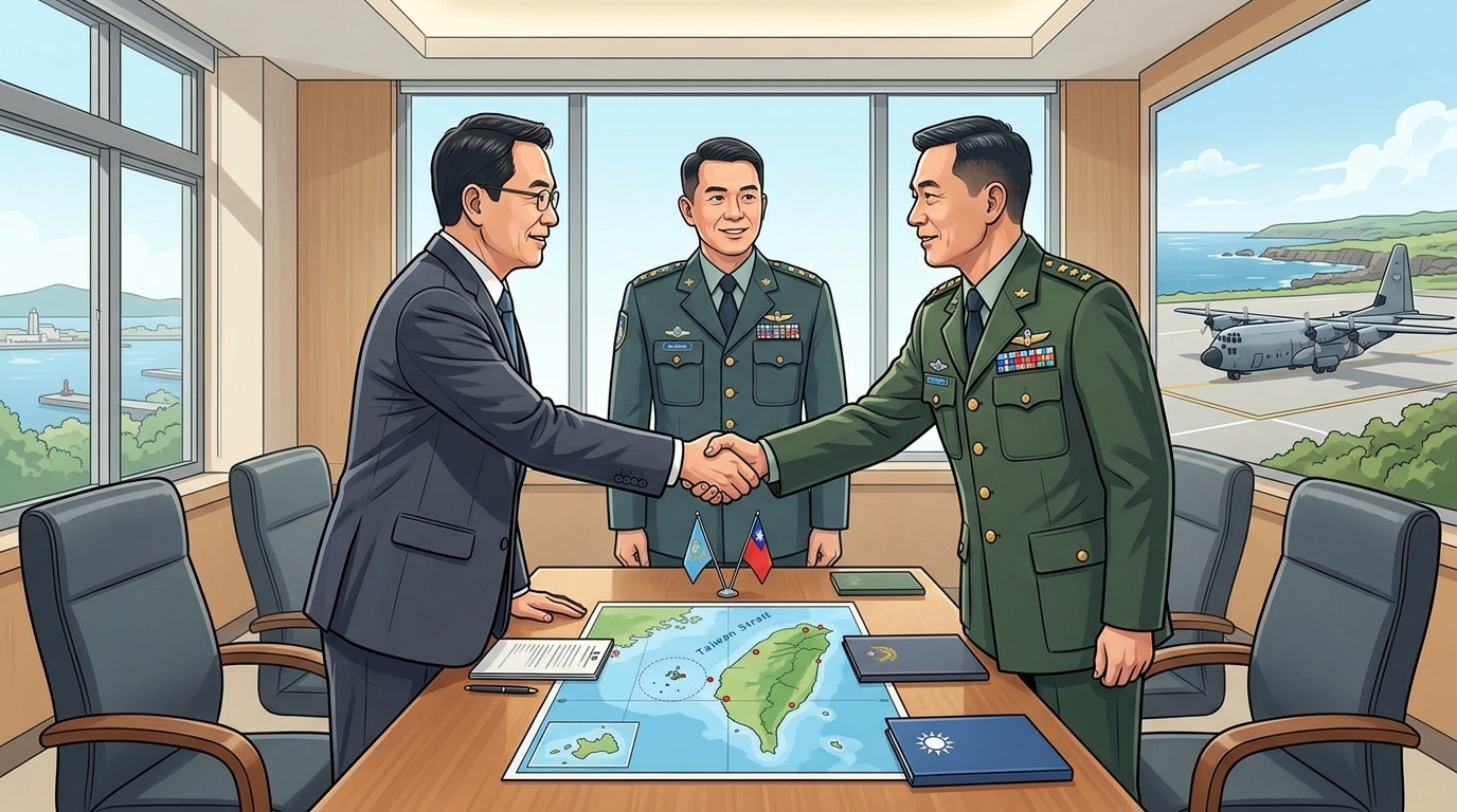 空軍第一聯隊拜會澎湖縣府　攜手深化戰備交流與軍民合作
