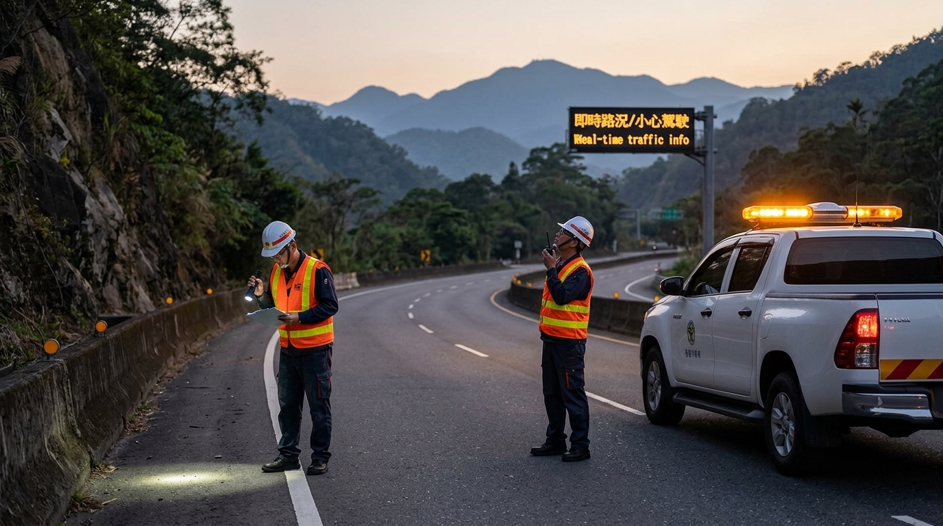 0715-2244嘉義地震，公路局已派員巡查轄管道路。