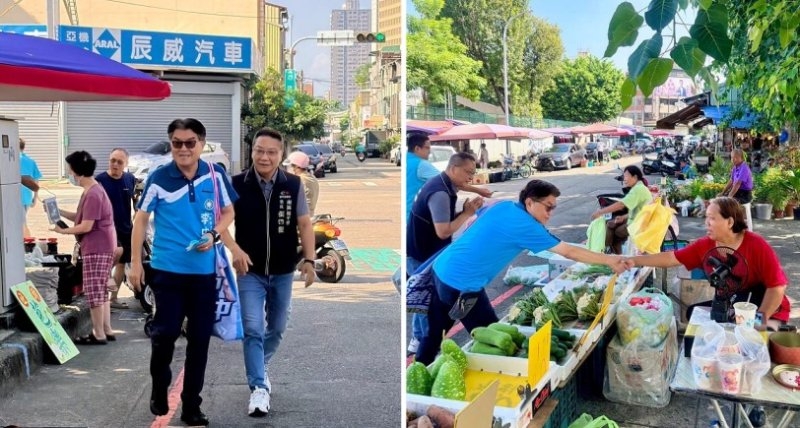 台中市議員李中走訪南區老市場 促南興市場空間活化與都更