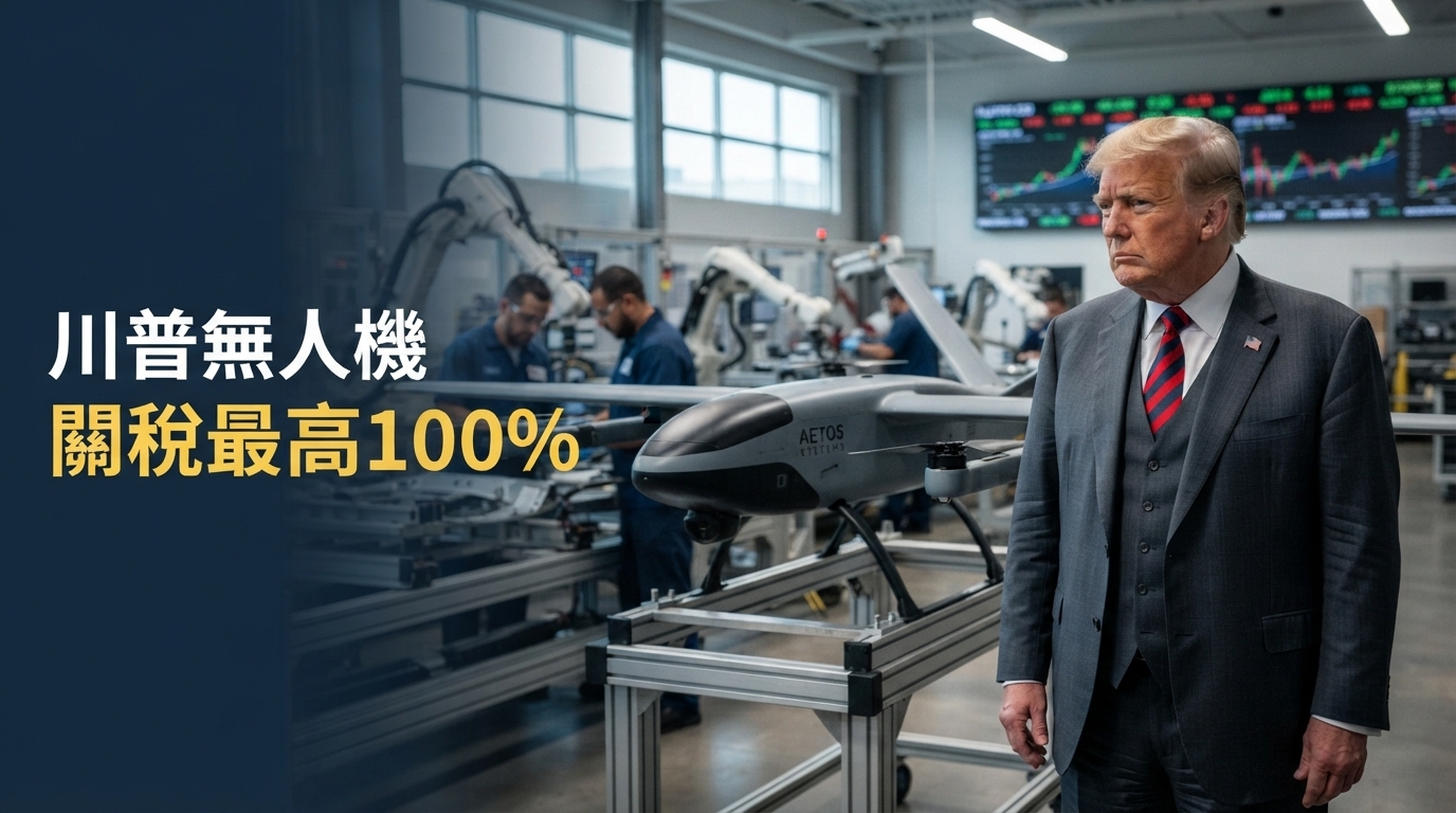 川普無人機關稅政策上路　美國祭最高100%稅率，無人機與國防股全面走強
