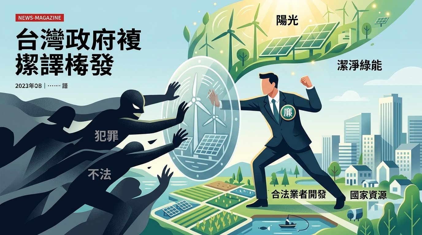 出席防制綠能犯罪座談會 卓揆：完善制度、嚴打不法 保障合法業者開發潔淨綠能