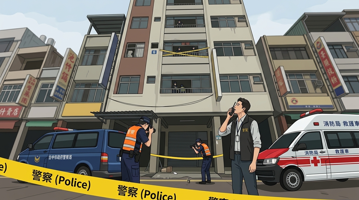 台中75歲婦人墜樓亡！ 　檢警調查中