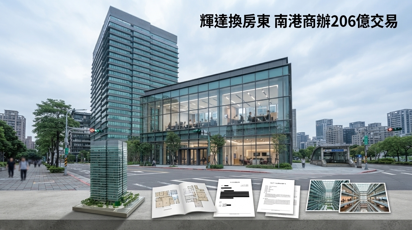 潤泰新206億元出售南港玉成廣場予凱基人壽，輝達租約由新房東承接