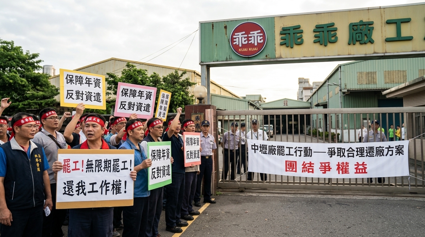 乖乖成立57年首度罷工！中壢廠勞資協商破局，工會宣布無限期罷工