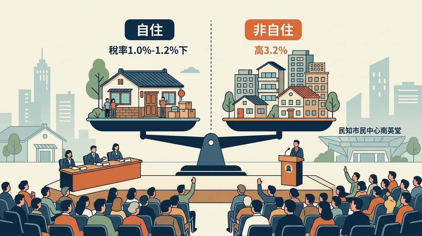 臺南市房屋稅2.0新制上路 臺南市政府完成首場公聽會 聚焦自住房屋與非自住房屋稅率爭議