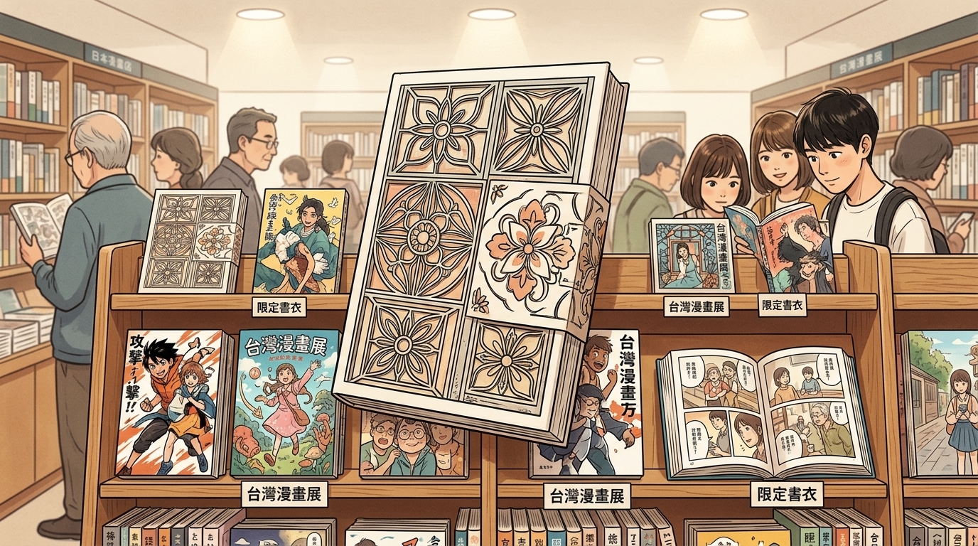 台灣鐵窗花變書衣　東京台漫展吸睛