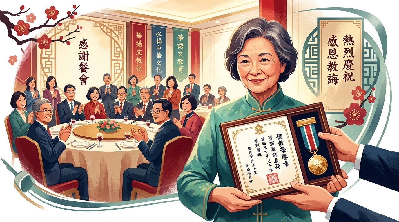 亞特蘭大華人活動中心舉辦教師感謝餐會 表揚資深華語教育者